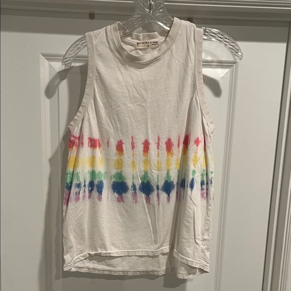 Electric & Rose Rainbow Tie-Dye Tank